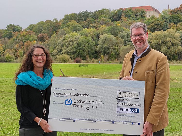 Euro-Log spendet an Lebenshilfe Freising und Tierschutzverein Ingolstadt